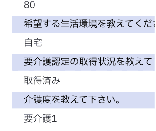 入力内容を確認する